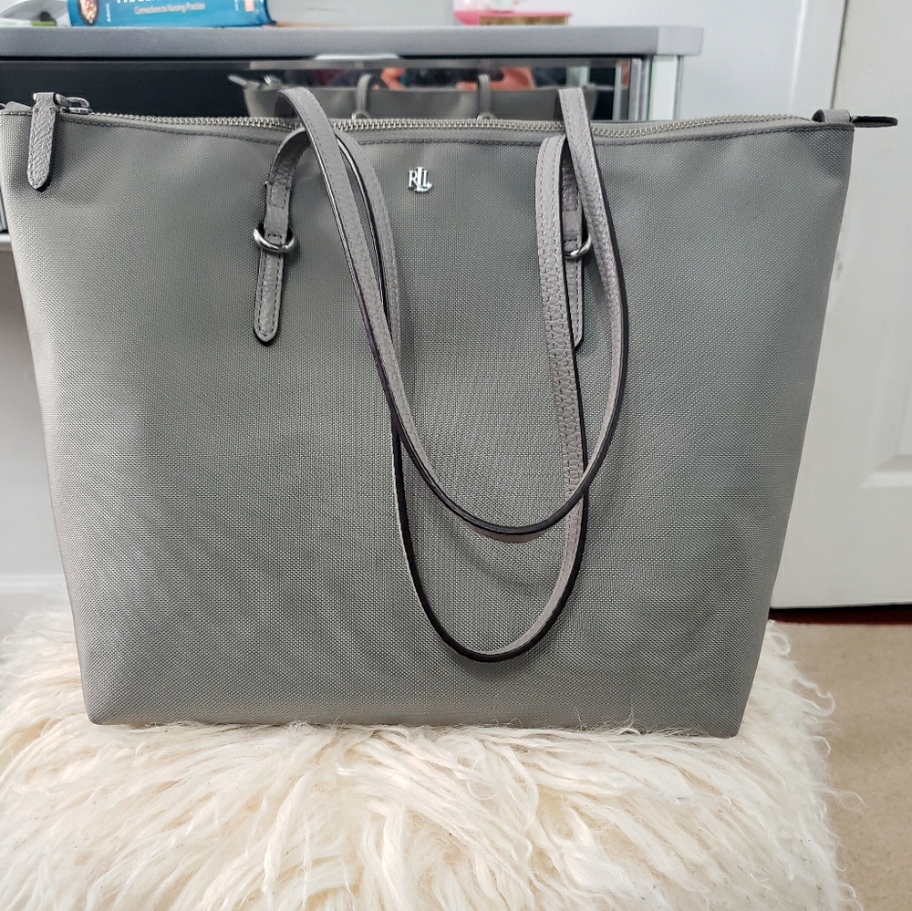 Ralph Lauren Nylon canvas tote handbag